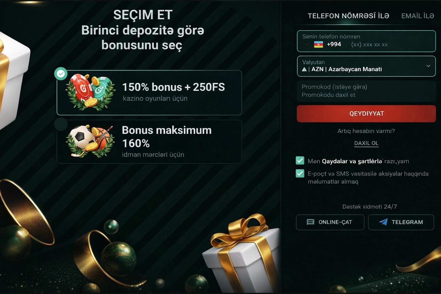 Pin Up Casino Azərbaycan – qeydiyyat və verifikasiya prosesi